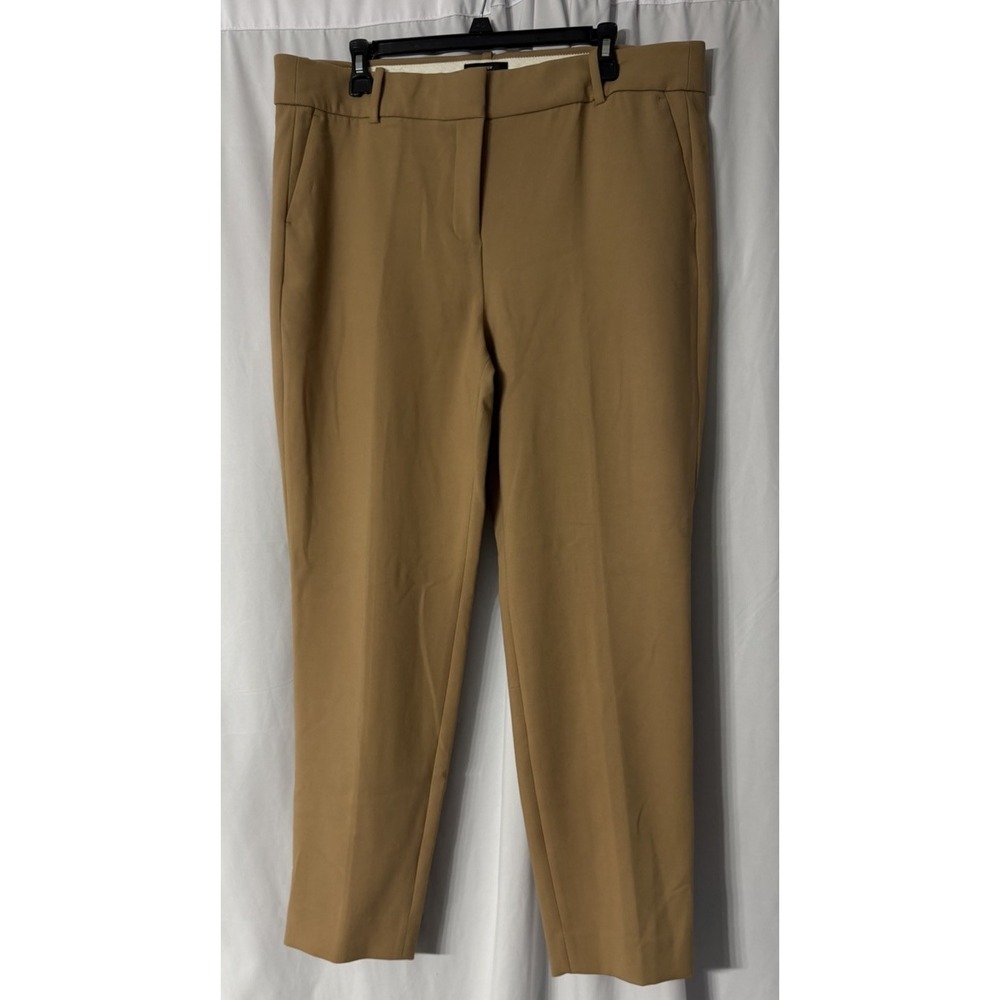 NWT J. Crew 365 Cameron Fit Womens Beige Stretch Pants Slacks Trousers 16 Tall
